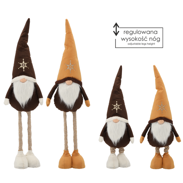 VÁNOČNÍ SKŘÍTEK S TELESKOPICKÝMI NOHAMI 70-95 CM MIX BARVY *6712