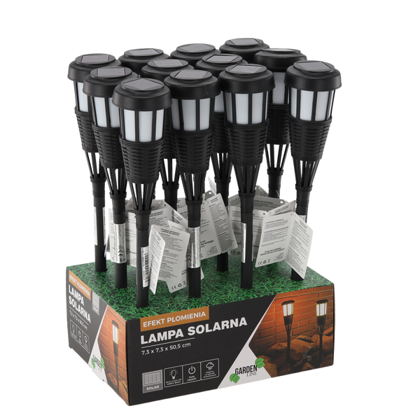 SOLENTO SOLÁRNA LAMPY 7,3 x 7,3 x 50,5 CM TEPLÁ BIELA disp=12ks *4613