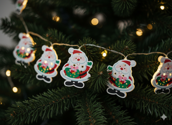 LED LIGHTS 10L BATTERY-POWERED SANTA CLAUS