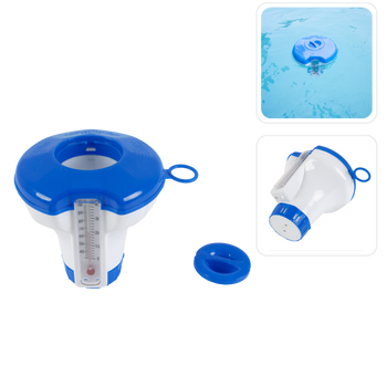 DOZOWNIK PŁYWAJĄCY DO CHEMII BASENOWEJ Z TERMOMETREM 12,7CM *6539