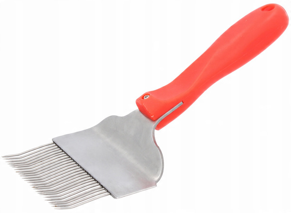 HONEY UNCAPPING FORK WITH PLASTIC HANDLE 10.5 CM pack=6pcs