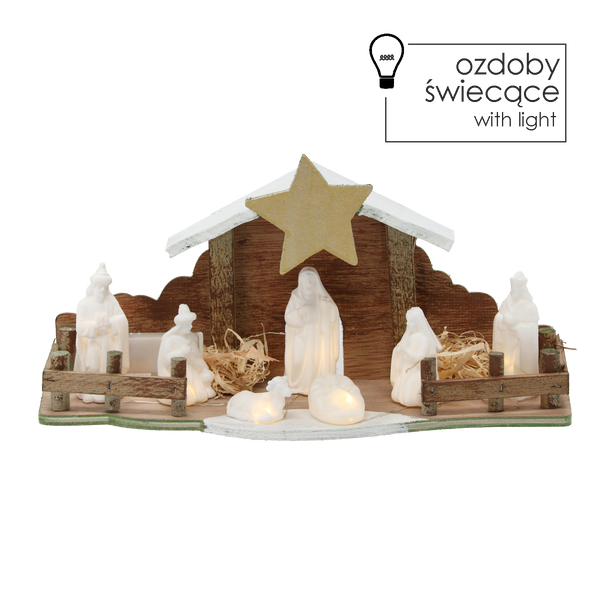 CHRISTMAS CRIB 33 X 10.5 X 16.5