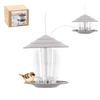 HANGING PLASTIC BIRD FEEDER 16.5 X 16.5 X 19 CM