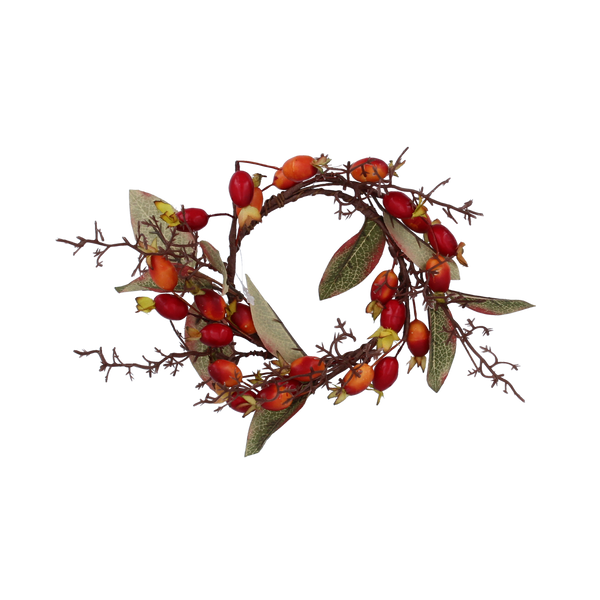 WIANEK DEKORACYJNY 9 CM Z OWOCAMI RÓŻY opak=6szt *1889