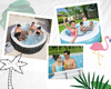Plasă pentru curățarea piscinei cu mânere pliabile 122 cm *2757