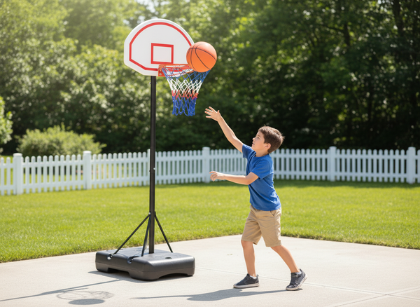 KOSZ DO KOSZYKÓWKI NA REGULOWANYM STOJAKU 165 - 205 CM