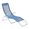 LEŻAK OGRODOWY NIEBIESKI 137x58x24/H94 cm *7198