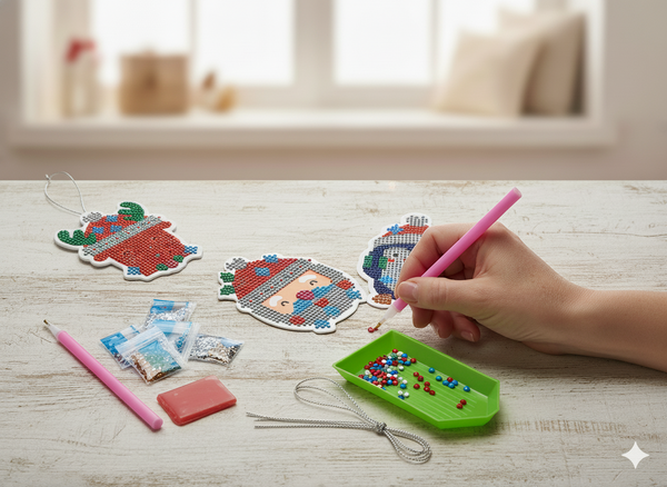 CHRISTMAS DECORATION - SET FOR DIAMOND EMBROIDERY - DIY - MIX OF DESIGNS