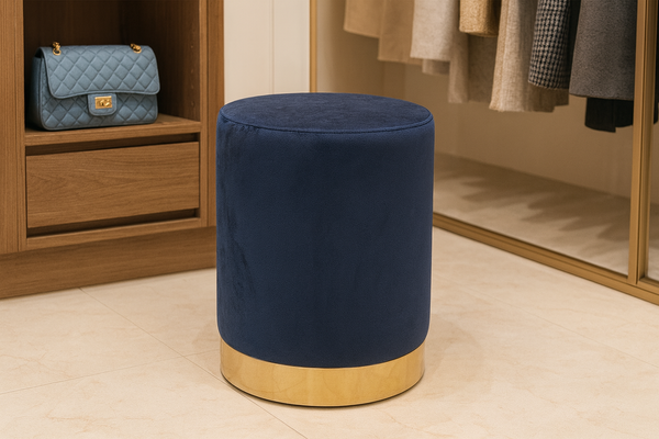 ROUND POUF 28 X 42 CM CREAM
