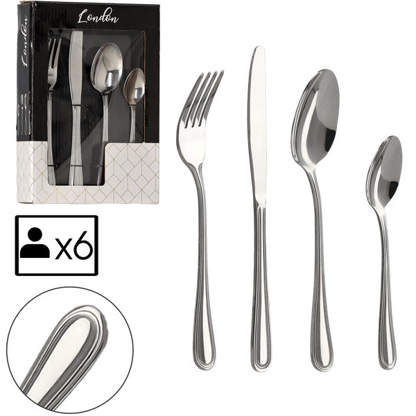 Set de tacâmuri London 24 bucăți *7448