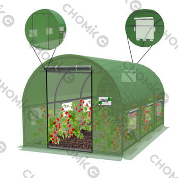 ZAHRADNÍ FOLIOVÝ TUNEL 3 SEGMENTOVÝ ZELENÝ NEW SOLUTION 3 x 2 x 2 M *5207