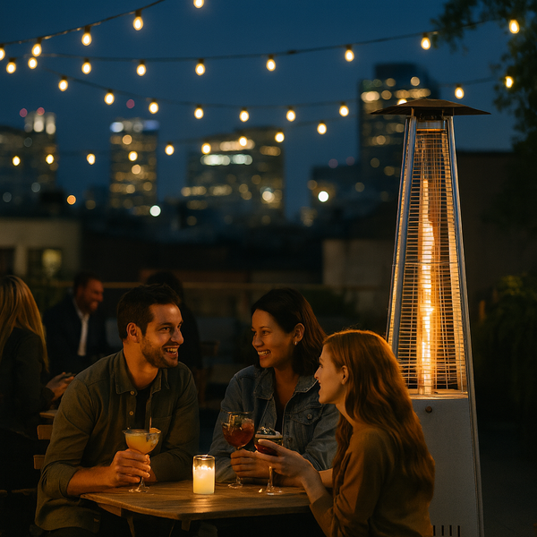 PLYNOVÝ UBRUS ČTVRTKOVÝ Z NEREZOVÉ OCELI 227 CM *6363