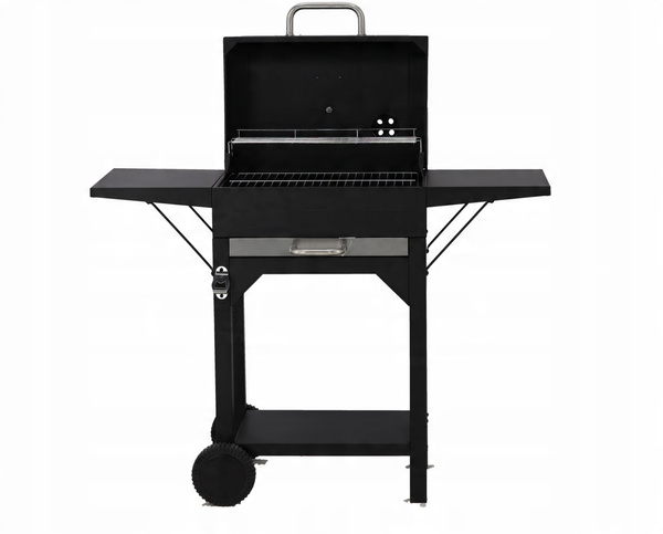 CHARCOAL GRILL WITH COVER GRATE AND WHEELS