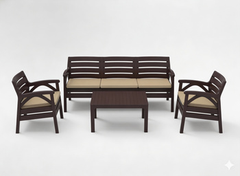 SET MOBILIER PENTRU GRĂDINĂ MARO "SANTANA" (2x FOTOLIU, BANCĂ 3 locuri) *8673