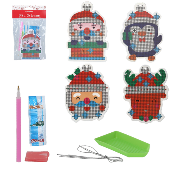 CHRISTMAS DECORATION - SET FOR DIAMOND EMBROIDERY - DIY - MIX OF DESIGNS