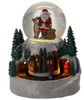 CHRISTMAS MUSIC BOX LED WINTER TOWN WITH SNOW GLOBE