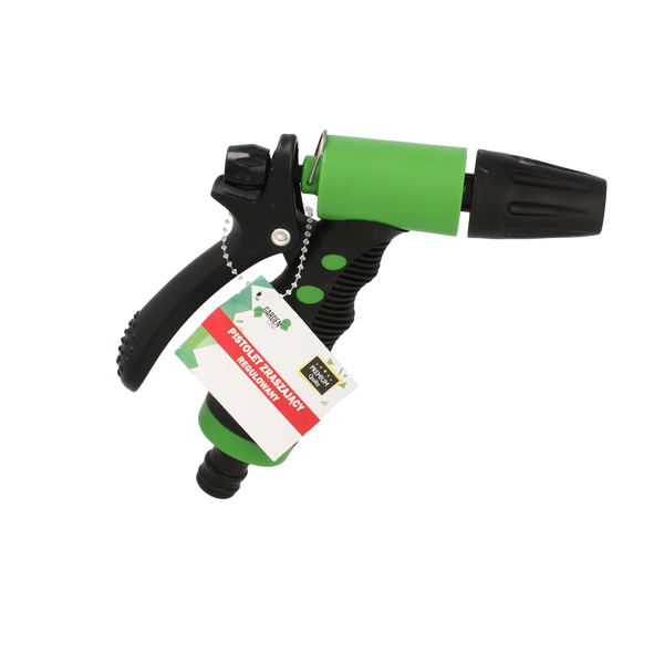 ADJUSTABLE GARDEN HOSE SPRAY NOZZLE