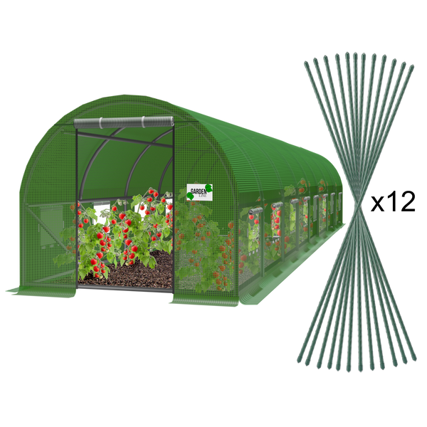 TUNEL OGRODOWY FOLIOWY 8 SEGMENTOWY 8 x 4 x 2 M ZIELONY