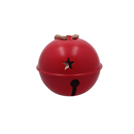 ORNAMENT DE CRĂCIUN - PENDUL 8 x 8 x 7,6 CM METALIC ROȘU CU CLĂRINET *0931