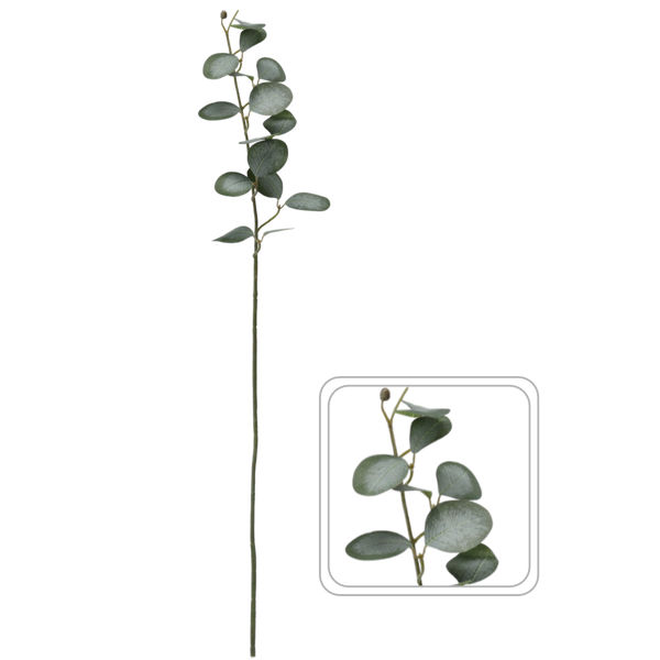 RAMURA ARTIFICIALĂ SINGULARĂ - FRUNZE VERZI 90 CM ambalaj=24 buc *3544