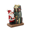 FIGURINE OF THE NATIVITY - SANTA WITH PRESENTS 15,6 X 8 X 19,8 CM LED pack=2pcs