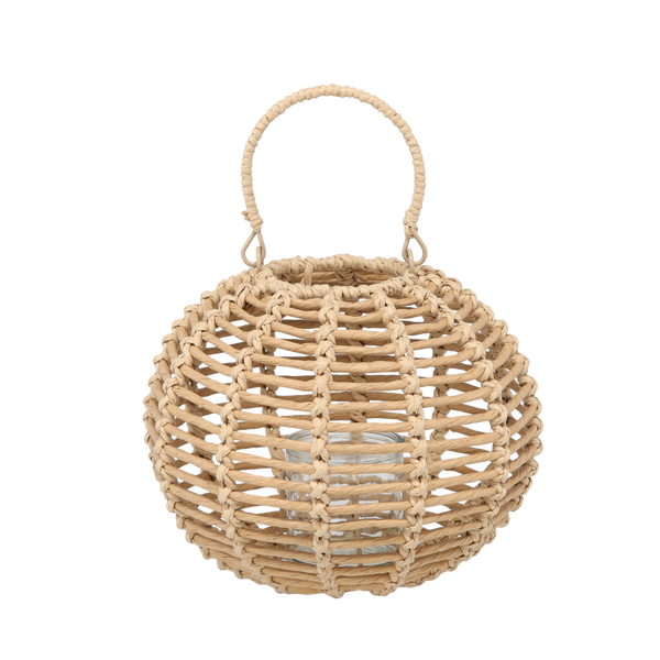 LAMPION OKRĄGŁY 25 x 20 CM NATURALNY *1241
