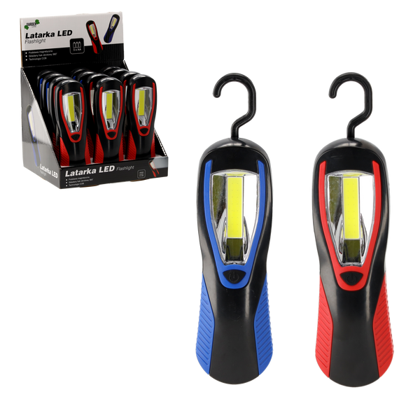 FLASHLIGHT WITH HANGING DISPLAY=12 PCS