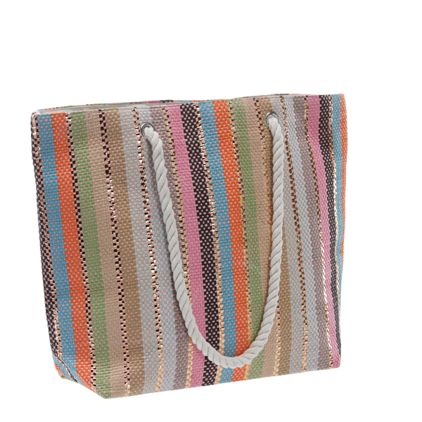 GEANTĂ DE PLAJĂ 48 x 36 CM BANDAJ DE MANGE MINGLE CULORI *4687