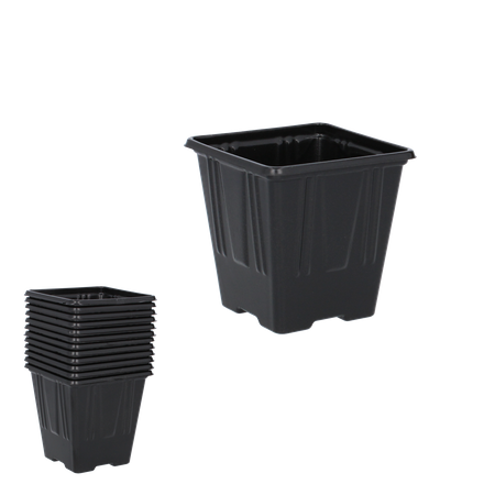 KPL. 12 GHIVECE DIN PLASTIC 7 x 7 x 8 CM *3289