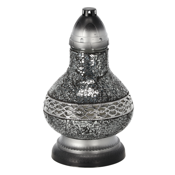 STAINED GLASS LANTERN SMALL SILVER CARAFE Pack=6pcs*1774