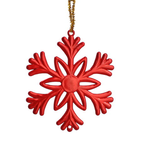 SET OF 3 CHRISTMAS TREE DECORATIONS ELK / SNOWFLAKE / SNOWMAN MIX