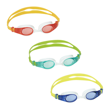 SWIM GOGGLES WITH COLORED LENSES