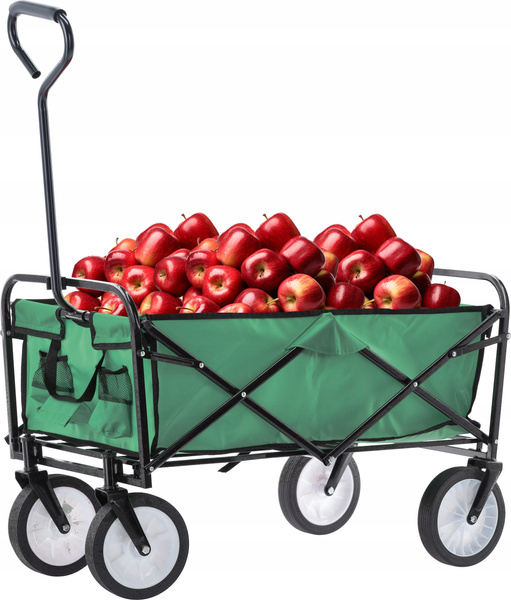 WÓZEK OGRODOWY ZIELONY SKŁADANY 116 x 54 x 90 cm *5168