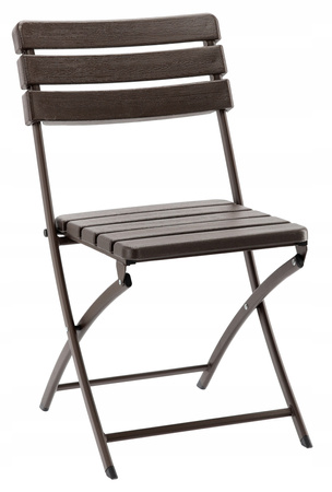FOLDING GARDEN CHAIR 55 X 46 X 81 CM BROWN
