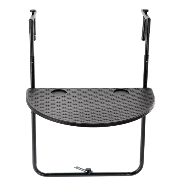 HANGING BALCONY FOLDING TABLE 60 x 64 x 73-78.5 -83.5 BLACK *1022