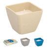 SQUARE DECORATIVE CITRONELLA CANDLE 7.5 X 6 CM DISP=6PCS