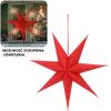 PAPER DECORATIVE STAR 60 CM RED WITH GOLD EMBROIDERY