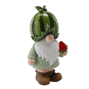 GARDEN FIGURINE - WATERMELON GNOME 26,5 x 17,5 x 45,5 CM