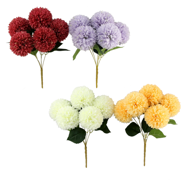 RAMURĂ ARTIFICIALĂ - BUCLE DE 5 USTUROI DECORATIVI 40 CM MIX DE CULORI *4076