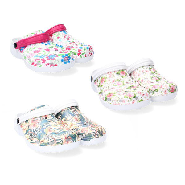 ȘLAPICI DE GRĂDINĂ MARIMEA 36-41 FLORI *3580