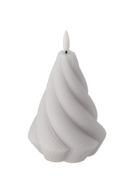 CANDLE DIN WAX LED - TWISTED 9 x 12,5 CM MIX CULOARE *9331