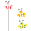 DECORATION ON A SPIKE FOR POT / GARDEN - BUTTERFLY 10 x 60 CM
