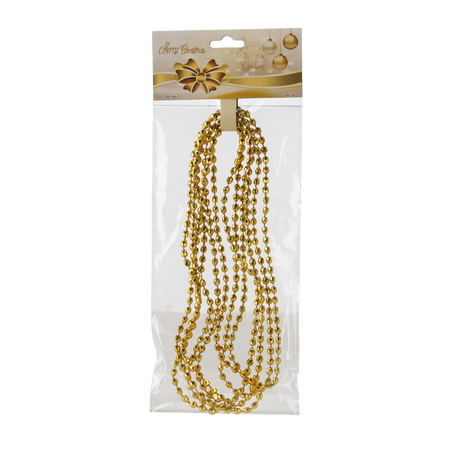 GIRLANDA 2,7 M CU MARGELATE 5 MM ROȘU/ARĂMITE/ARGINTIE *7795