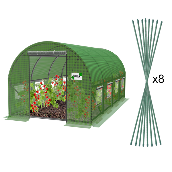 TUNEL FOLIOWY OGRODOWY 4 SEGMENTOWY ZIELONY 4 x2,5 x 2 M