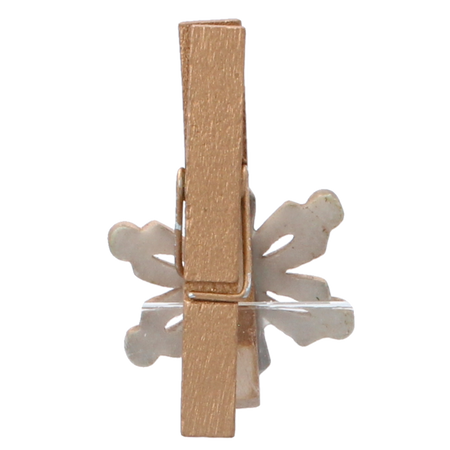 KPL. 8 OZDÓB BOŻONARODZENIOWYCH Z KLIPSEM MIX WZORÓW 3 x 3 CM opak=16kpl *8600