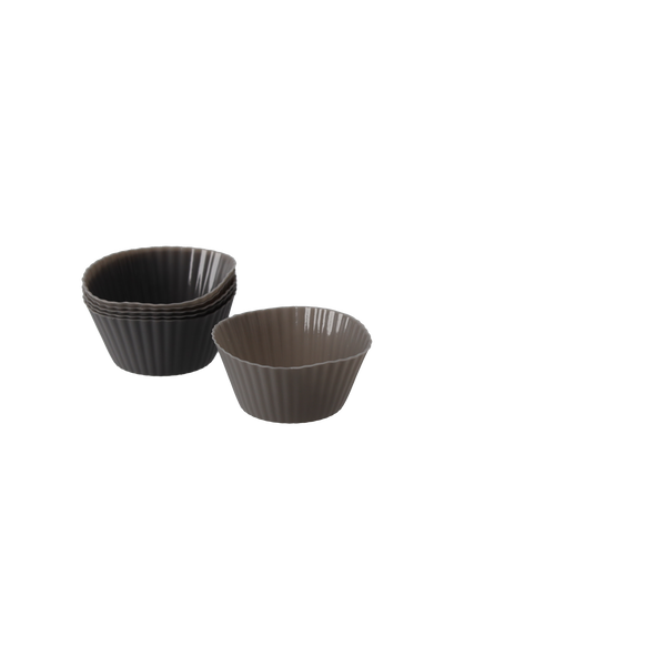 SET OF 6 SILICONE MOULDS 7 X 4.5 X 3.3 CM FOR CUPCAKES PACK=24 SETS