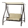ZAHRADNÍ HOUPAČKA Z TECHNORATTANU 166 x 130 x 170 CM HNĚDÁ PREMIUM *3132