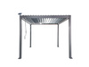 PERGOLA OGRODOWA ALUMINIOWA SZARA LED 3 x 3 x 2,5 M