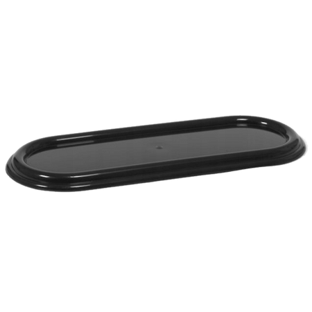 OVAL CANDLESTICK 44 CM BLACK