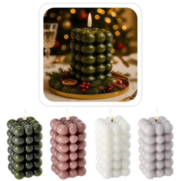 LED BLOCK CANDLE 30 X 22.5 X 33.5 CM